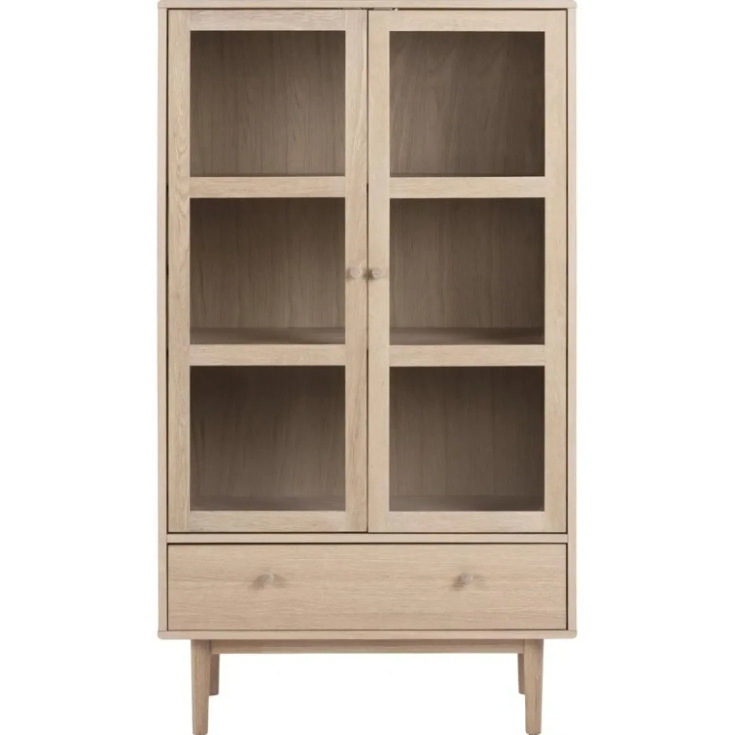 Nordvik Vitrinekast Naturel 80cm