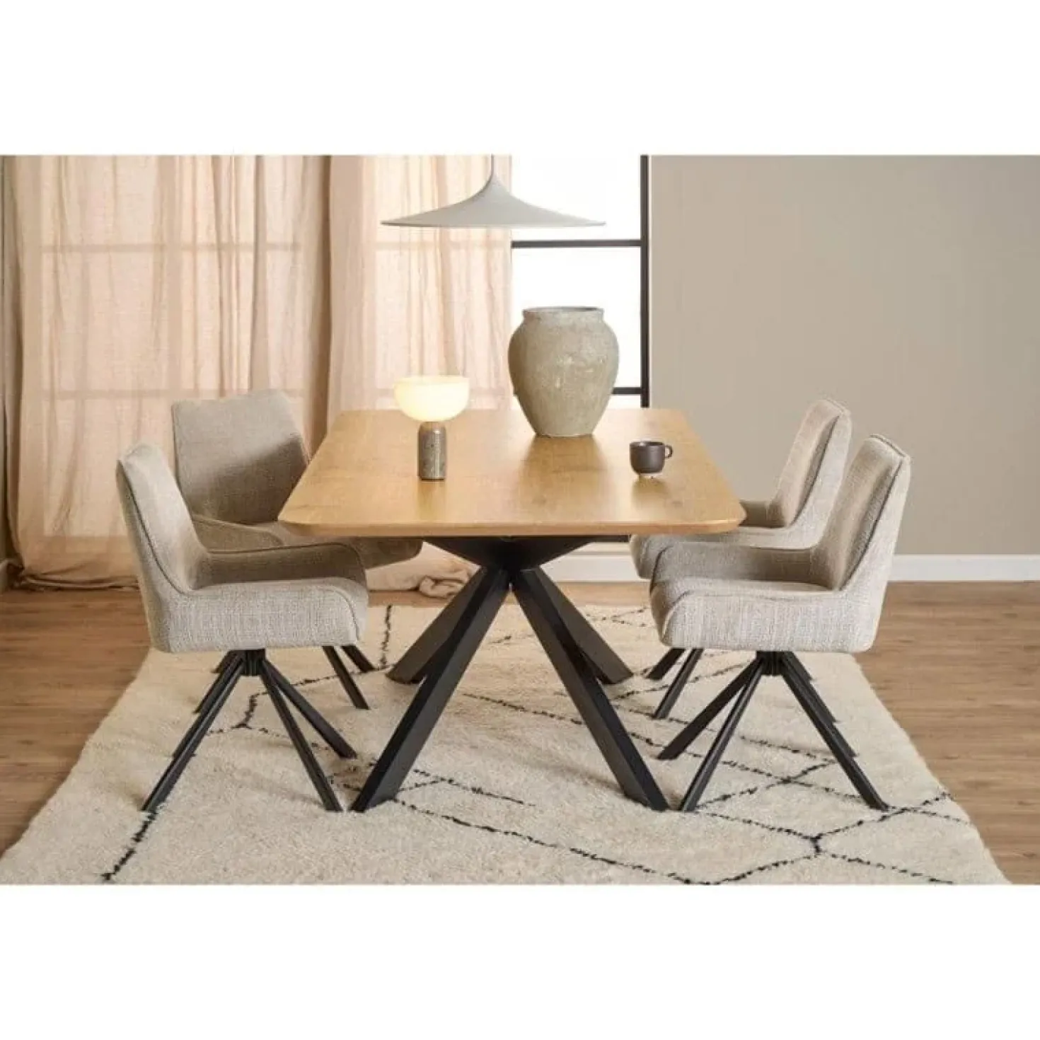 Noretta Eetkamerstoel Beige