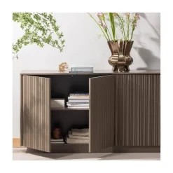 Nova Dressoir Dennenhout Truffelbruin 200cm