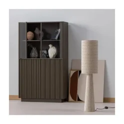 Nova Lage Vitrinekast Dennenhout Truffelbruin 102cm