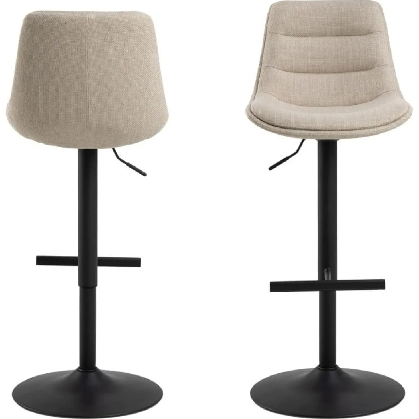 Novaro Barkruk Beige Stof