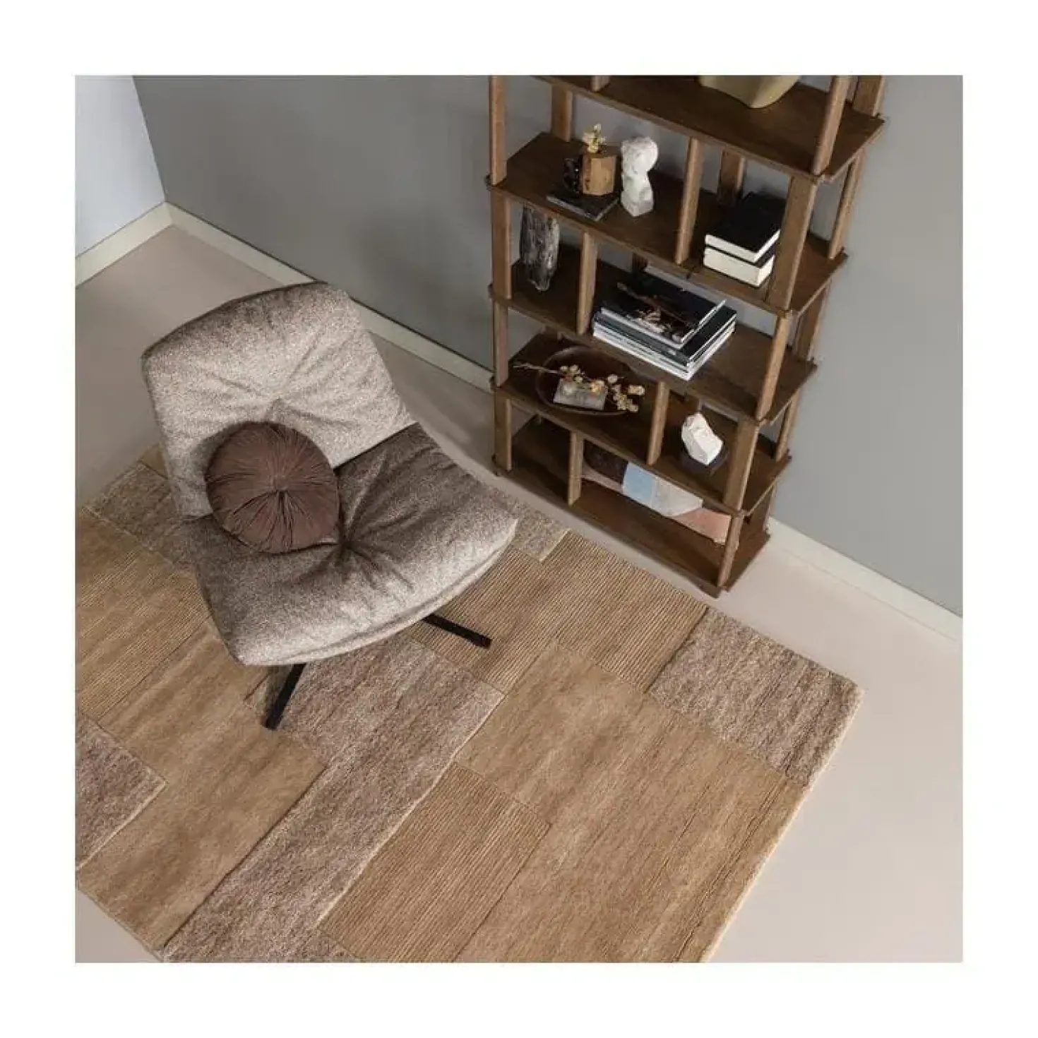 Noven Handgeweven Vloerkleed Wol/Katoen Zand 170x240cm