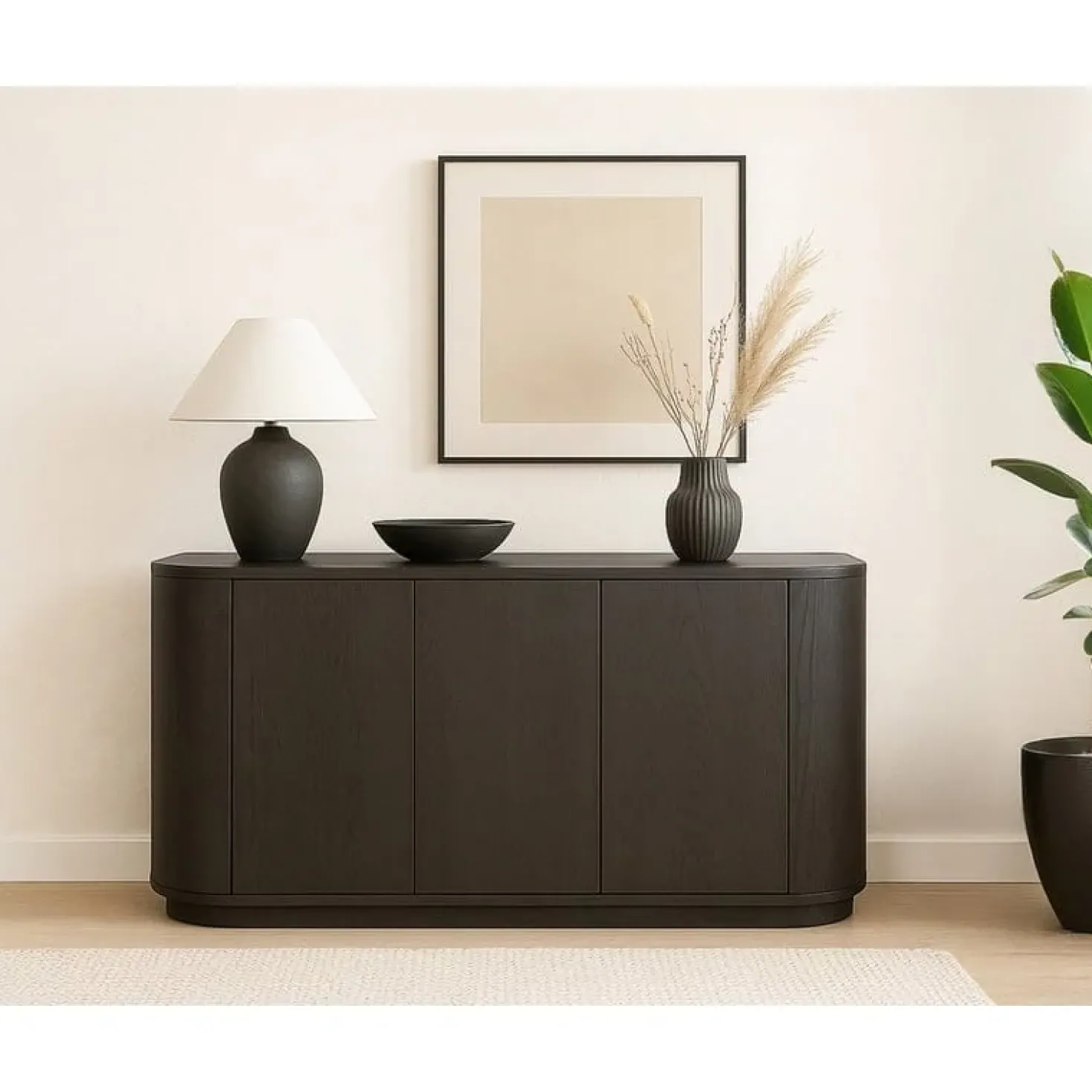 Novero Dressoir Espresso eiken 170cm