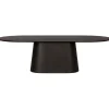 Novero Eettafel Espresso eiken ovaal 280cm