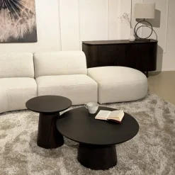 Novero Salontafel Espresso eiken 80cm rond