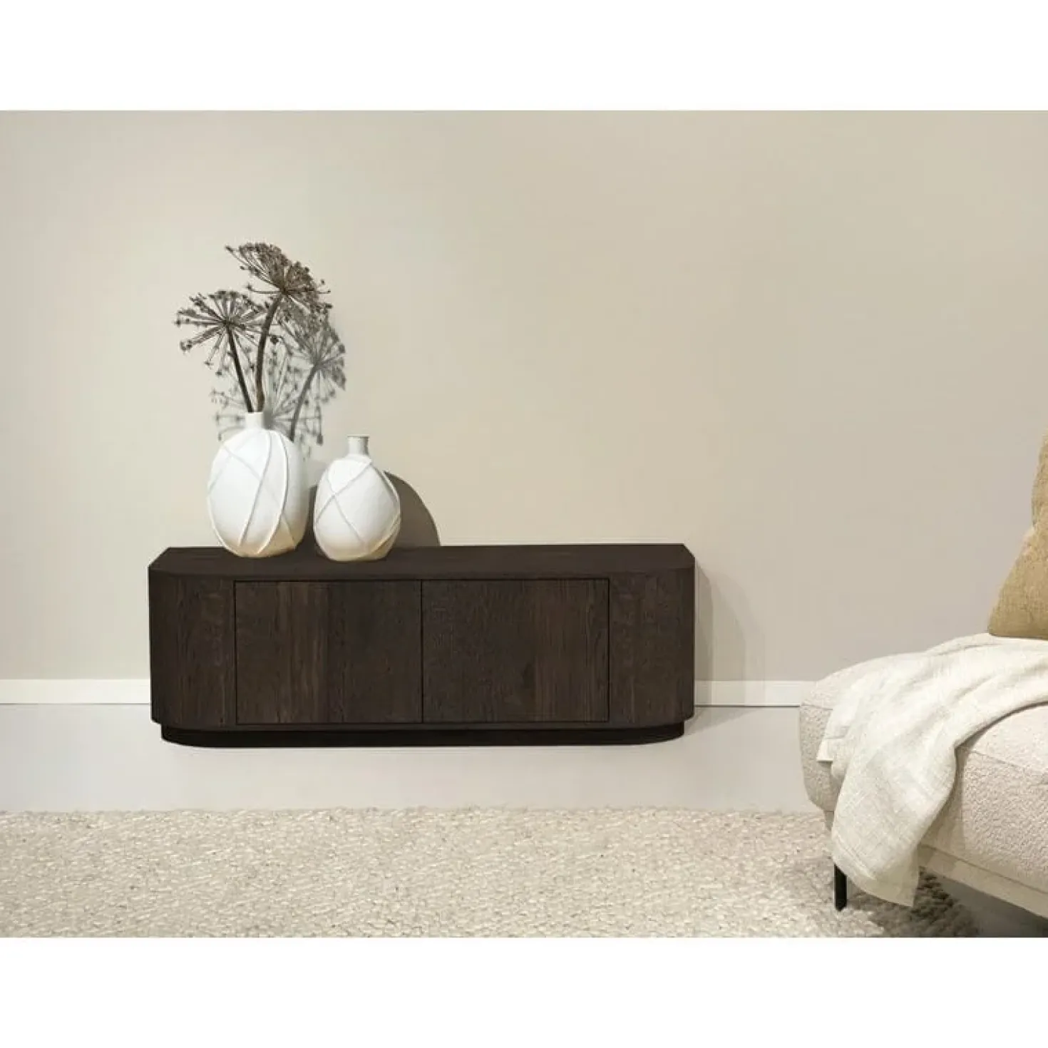 Novero Tv meubel Espresso eiken 140cm