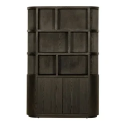 Novero Vakkenkast Espresso eiken 145cm