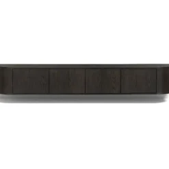 Novero Zwevend Tv meubel Espresso eiken 220cm