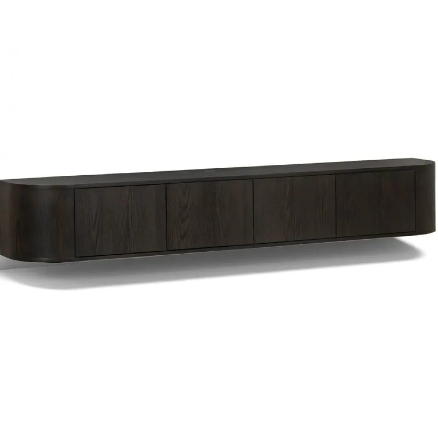 Novero Zwevend Tv meubel Espresso eiken 220cm