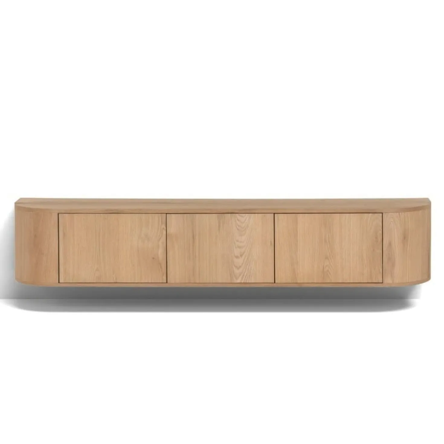 Novero Zwevend Tv meubel naturel eiken 180cm
