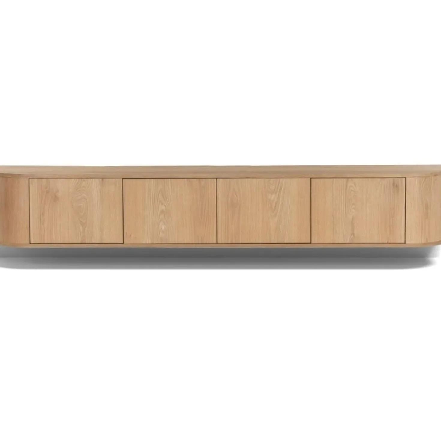 Novero Zwevend Tv meubel naturel eiken 220cm