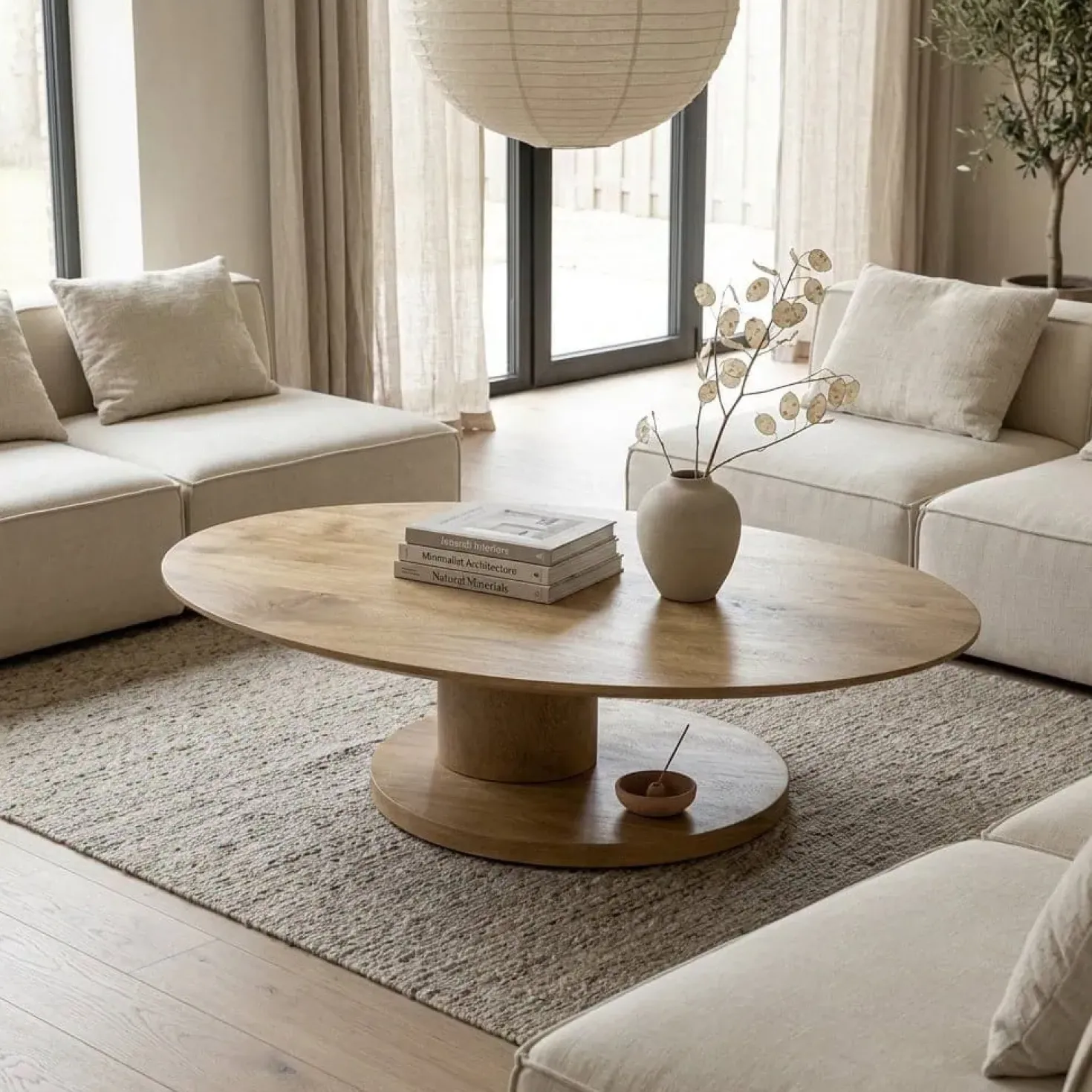 Novia Salontafel Naturel mangohout 120cm