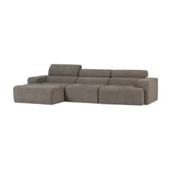Novi Chaise Longue Bank Links Grijs Melange