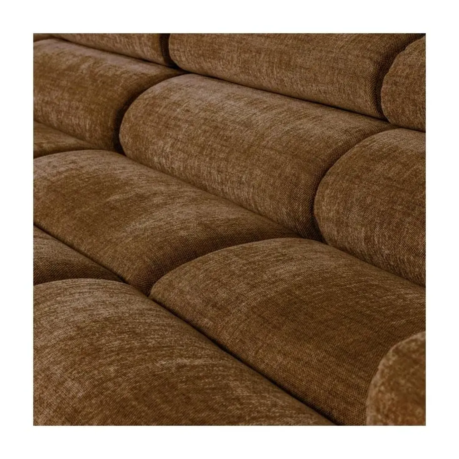 Novi Chaise Longue Bank Links Karamelbruin Melange