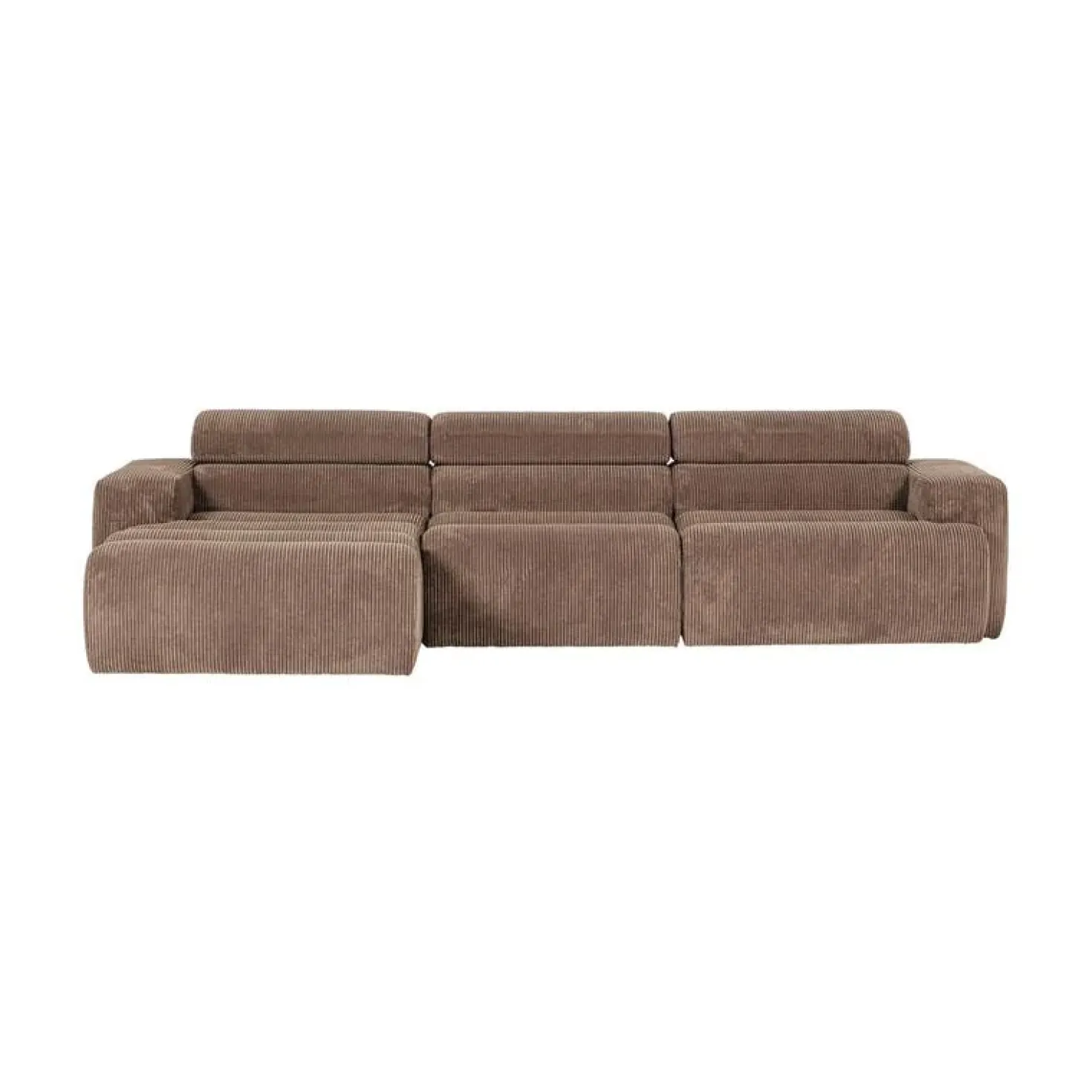 Novi Chaise Longue Bank Links Ribstof Taupe