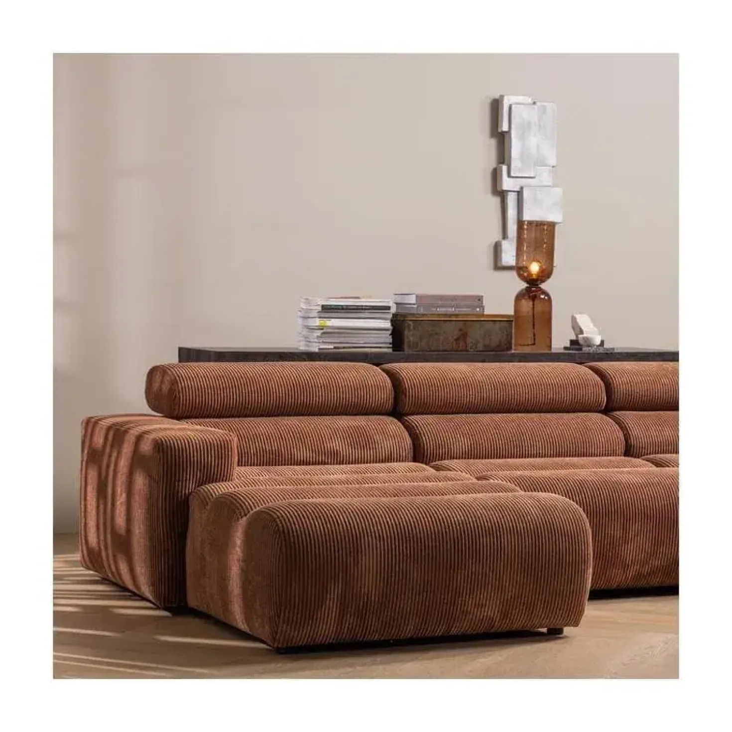 Novi Chaise Longue Bank Links Ribstof Terra
