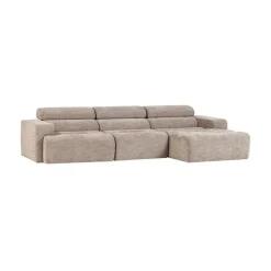 Novi Chaise Longue Bank Rechts Naturel Melange