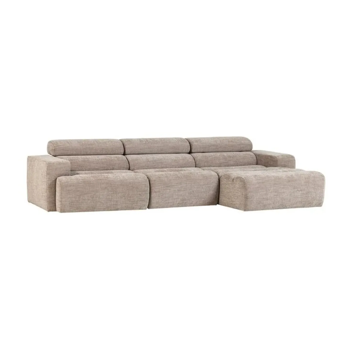 Novi Chaise Longue Bank Rechts Naturel Melange