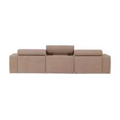 Novi Chaise Longue Bank Rechts Bouclé Taupe