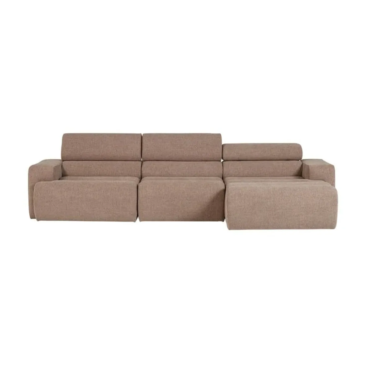 Novi Chaise Longue Bank Rechts Bouclé Taupe