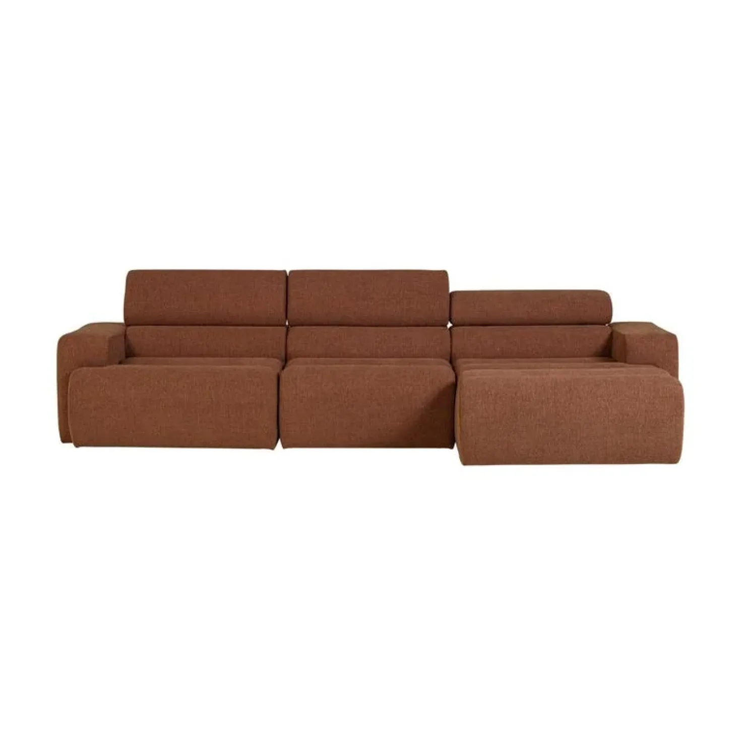 Novi Chaise Longue Bank Rechts Bouclé Terra