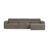 Novi Chaise Longue Bank Rechts Grijs Melange