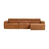 Novi Chaise Longue Bank Rechts Oranje Melange