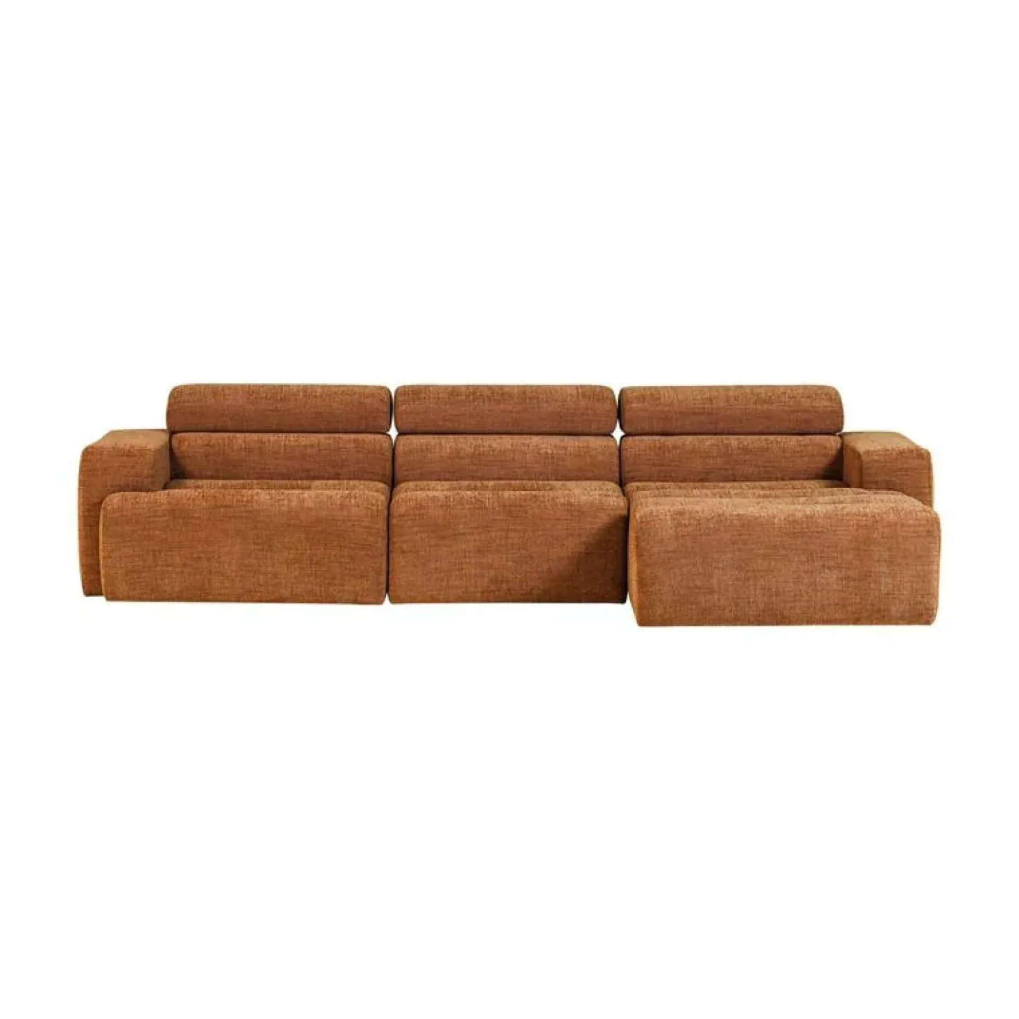 Novi Chaise Longue Bank Rechts Oranje Melange