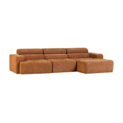Novi Chaise Longue Bank Rechts Oranje Melange