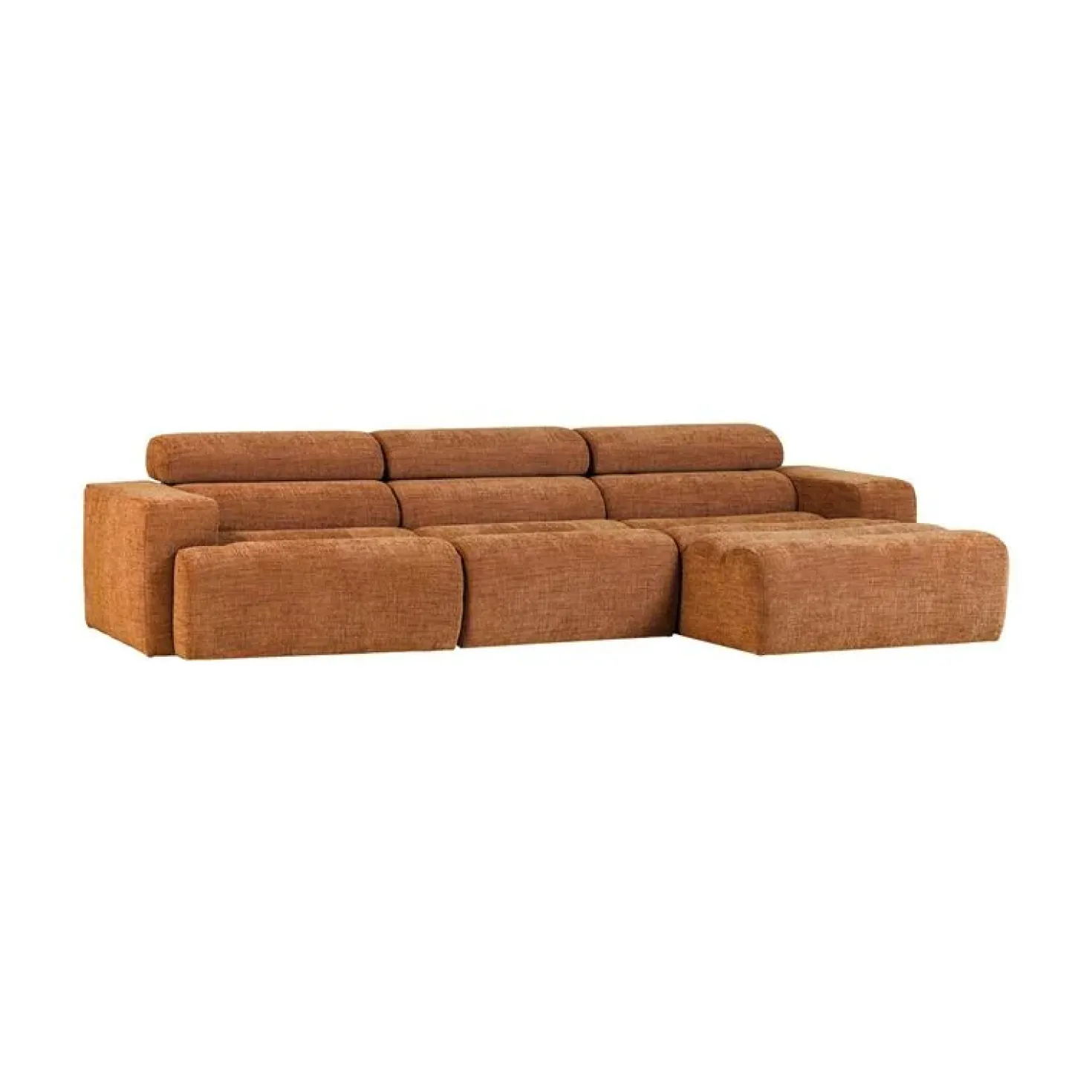 Novi Chaise Longue Bank Rechts Oranje Melange