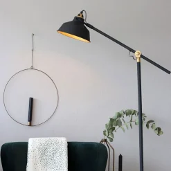 Nové vloerlamp industrieel zwart