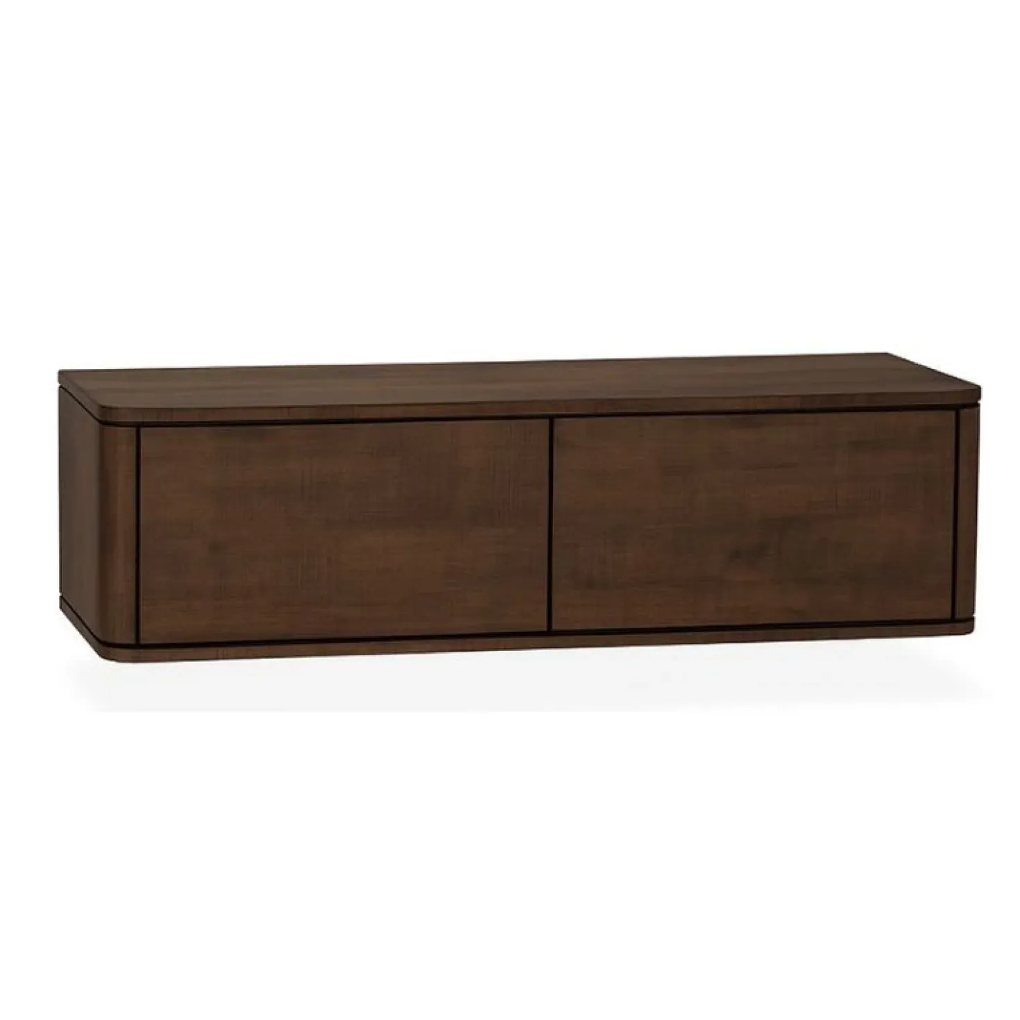Nuvoro Zwevend Tv meubel 2-deurs Dark Mango 124cm