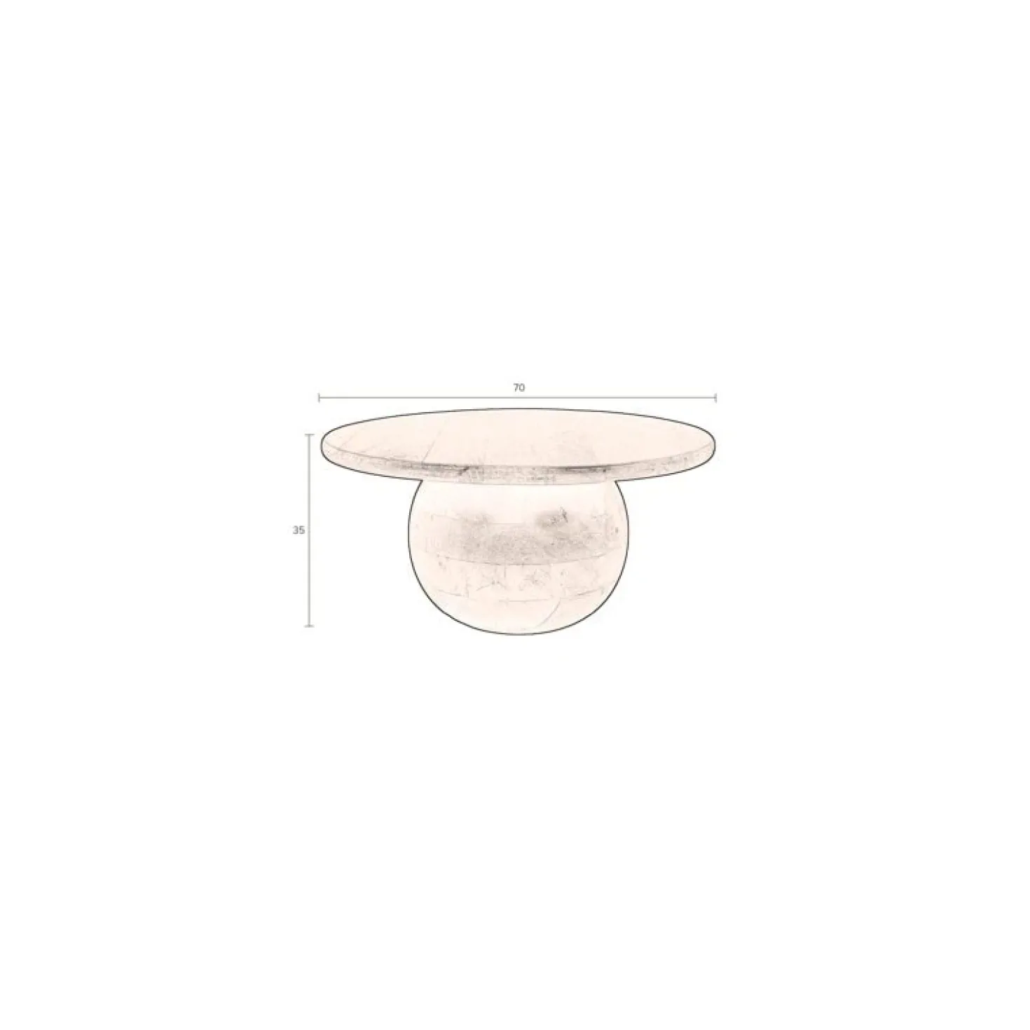 Oblivian Salontafel 70cm