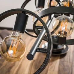 Octavia 6-lichts hanglamp industrieel