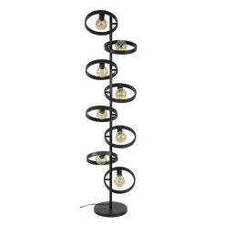 Octavia 8-lichts vloerlamp industrieel