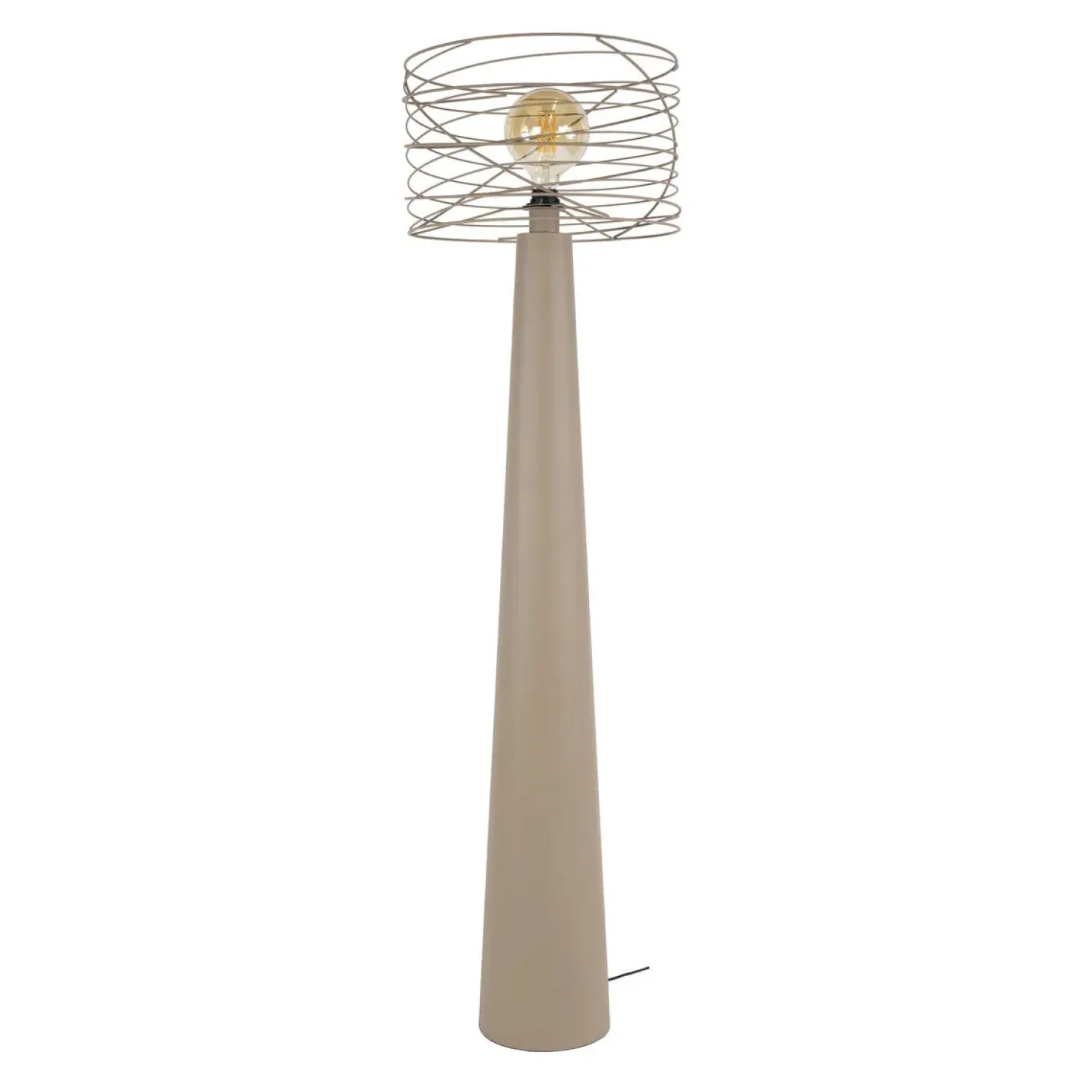 Omaha 1-lichts Vloerlamp Beige