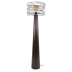 Omaha 1-lichts Vloerlamp Bruin