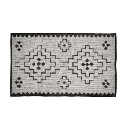 Omari Vloerkleed Wol/Jute Naturel/Zwart 160x230cm