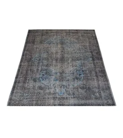 Omid vloerkleed vintage rechthoek groen/ blauw