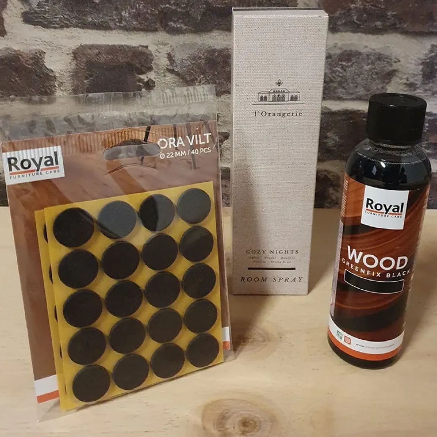 Onderhoudsset pro voor zwarte houten kasten