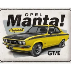 Opel Manta GT/E - metalen bord