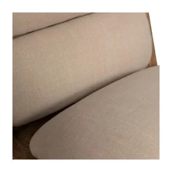 Opulent Fauteuil Bouclé/Hout Naturel