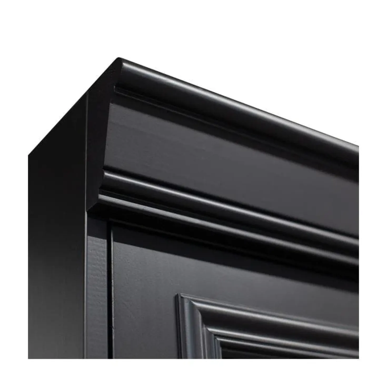 Organize Vitrinekast Dennenhout Matzwart 44cm