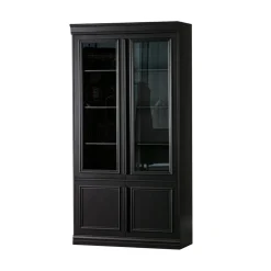 Organize Vitrinekast Dennenhout Matzwart 44cm