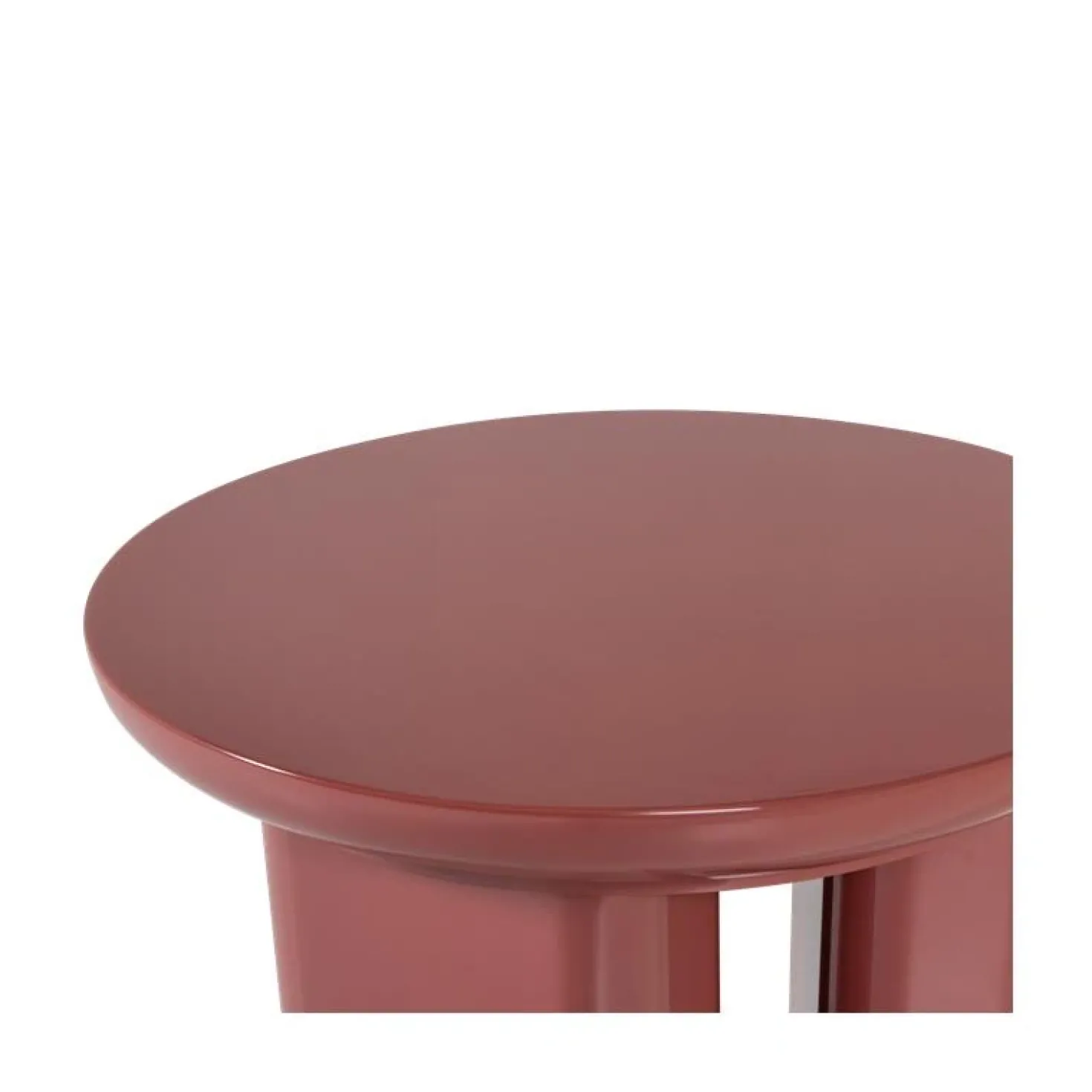 Orivo Bijzettafel rond Roodroze 40cm