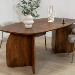 Orla Eettafel Walnoot Deens Ovaal 200cm