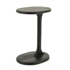 Oscar Bijzettafel mangohout Zwart 40cm