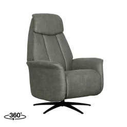 Oslo Fauteuil Taupe Microleder Elektrisch