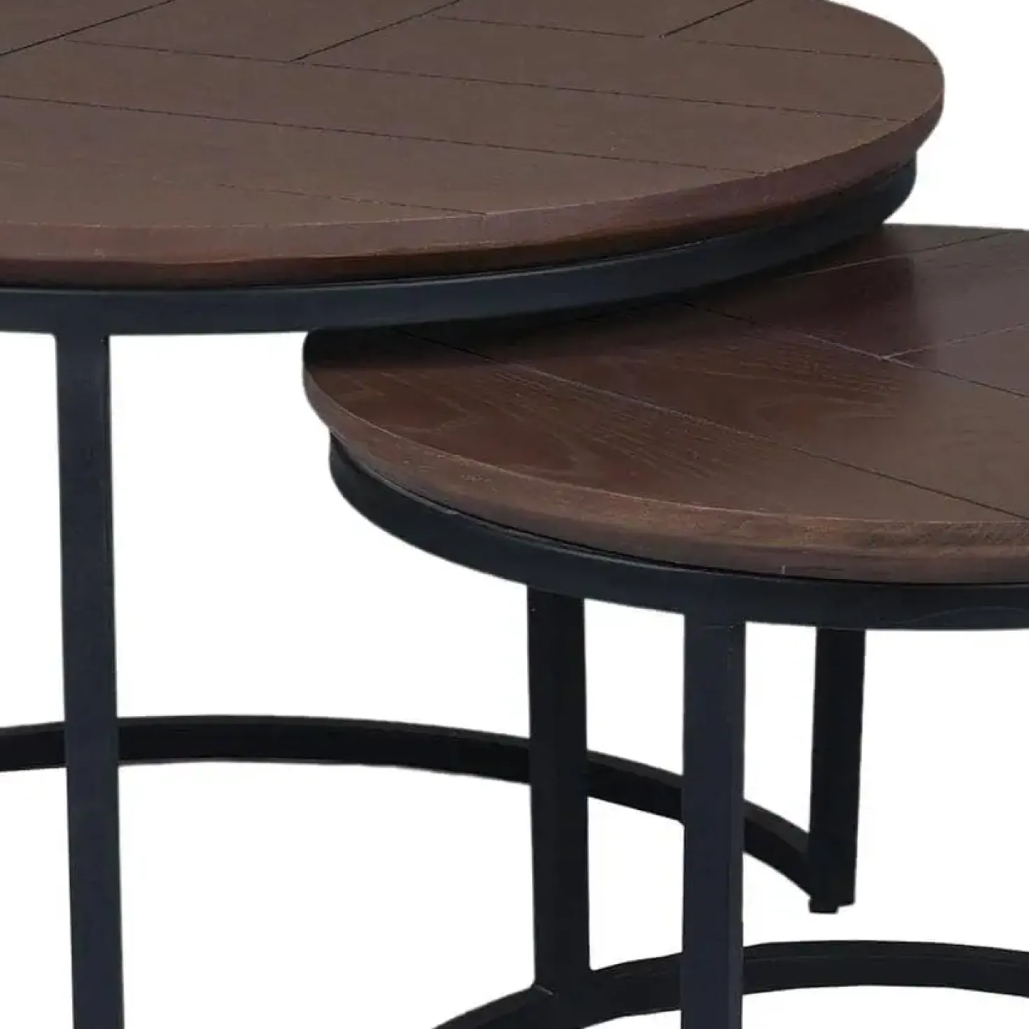 Otis Salontafel set van 2 Walnoot Eiken