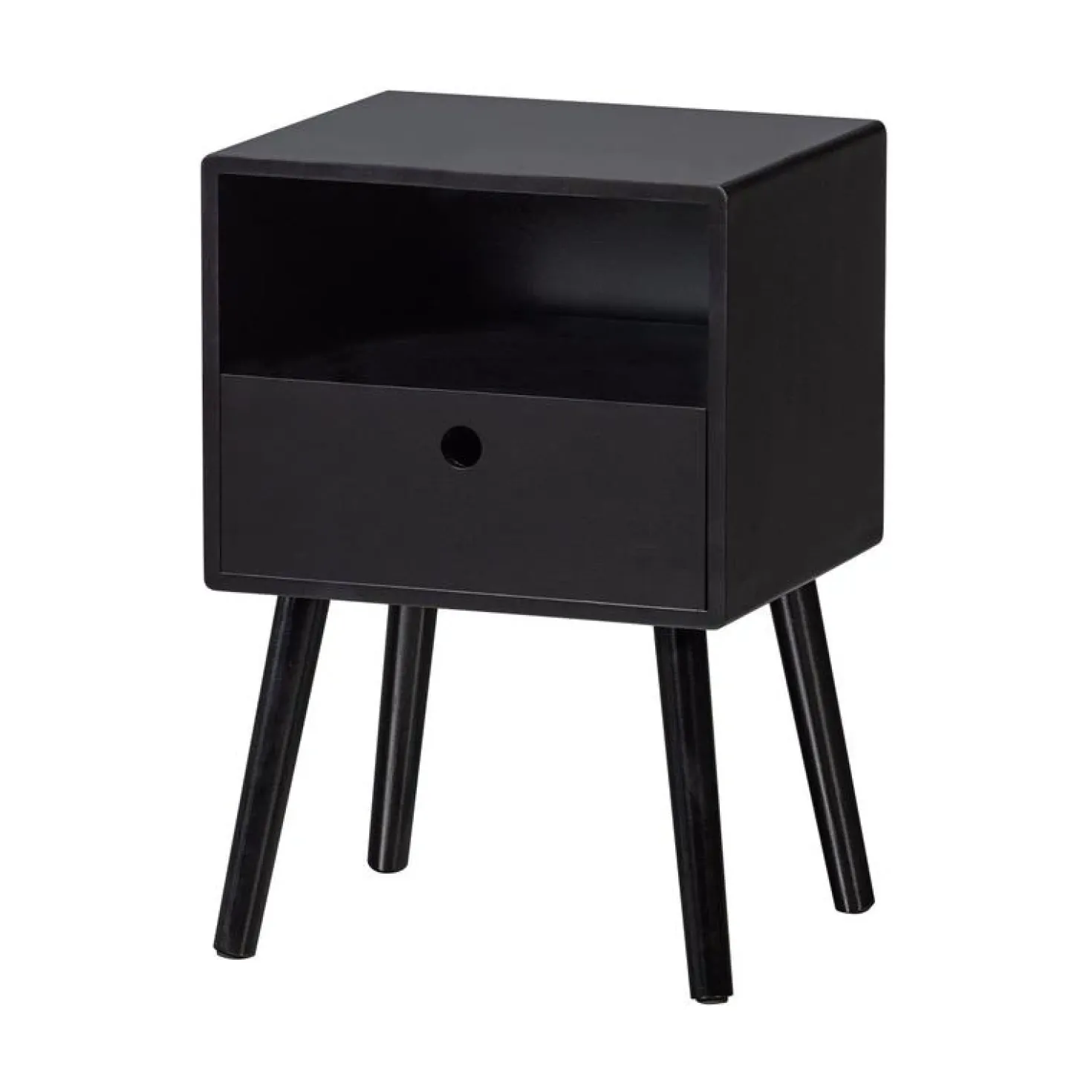 Ozzy Nachtkastje MDF Zwart 36cm